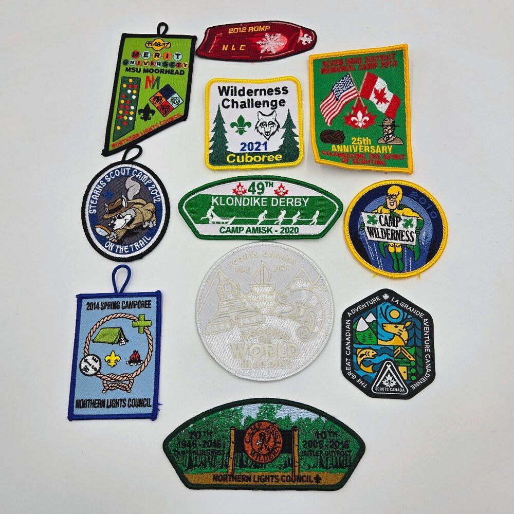 Scouts Canada Badge Patch Lot Of 11 Ghost Camporee Cuboree Read